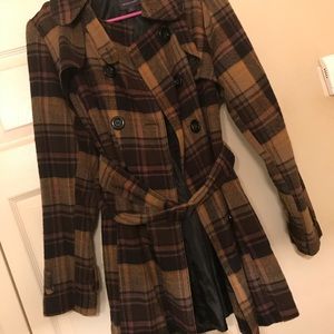 Brown Plaid Coat